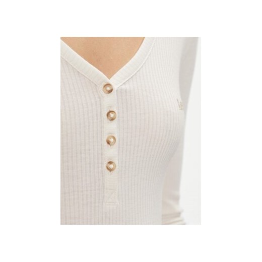 Lee Bluzka 112341571 Beżowy Slim Fit Lee XS MODIVO