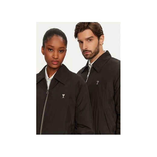 AMI PARIS Kurtka przejściowa HJK034.PA0009 Czarny Regular Fit Ami Paris XL MODIVO