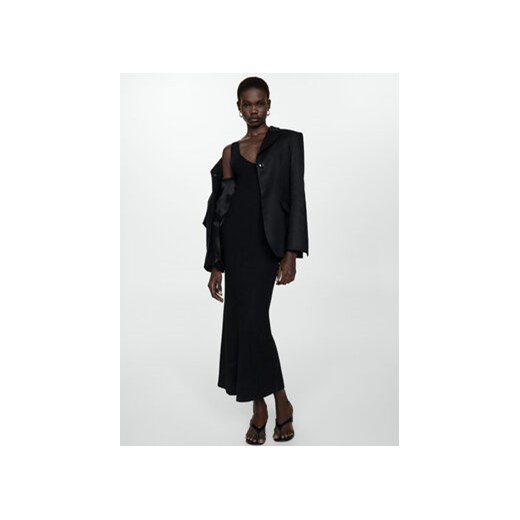 Mango Sukienka dzianinowa Linda 77050335 Czarny Slim Fit Mango XXL MODIVO