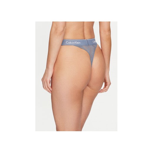 Calvin Klein Underwear Stringi 000QF7714E Niebieski Calvin Klein Underwear L MODIVO
