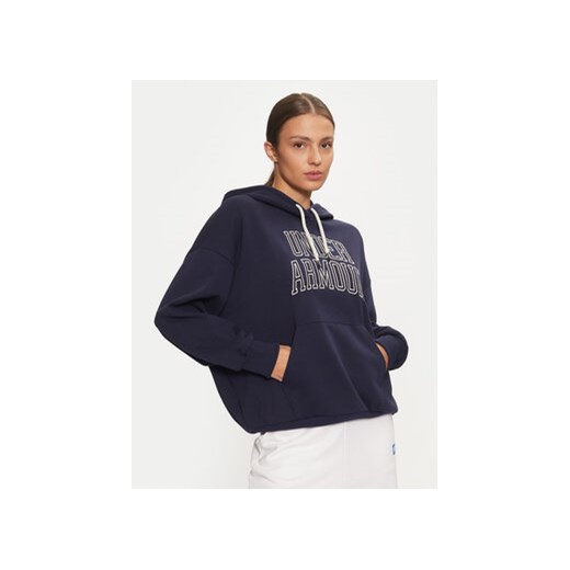 Under Armour Bluza UA Icon Heavyweight 1386494 Granatowy Oversize ze sklepu MODIVO w kategorii Bluzy damskie - zdjęcie 176881672