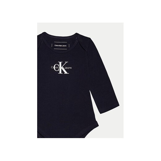 Calvin Klein Jeans Body dziecięce IN0IN00033 Granatowy Regular Fit 92 MODIVO