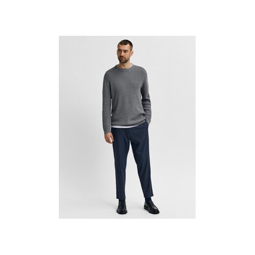 Selected Homme Sweter Rocks 16079776 Szary Regular Fit Selected Homme XL MODIVO