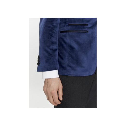 KARL LAGERFELD Marynarka 155270 541009 Granatowy Slim Fit Karl Lagerfeld 50 MODIVO