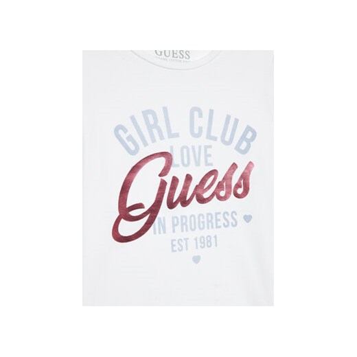 Guess Bluzka J3RI27 K6YW1 Biały Regular Fit Guess 7Y MODIVO