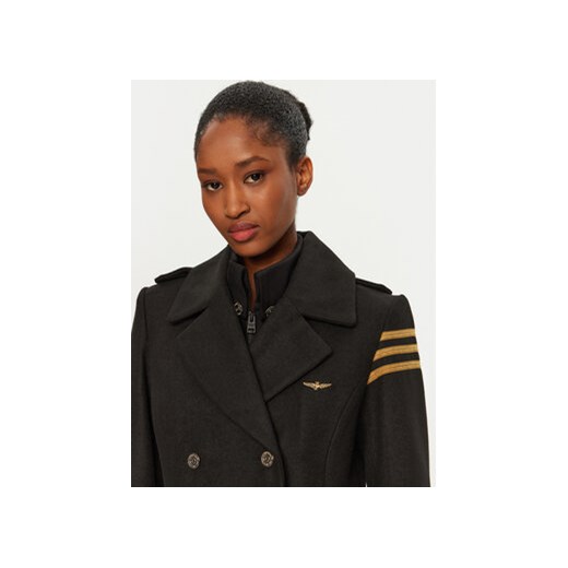 Aeronautica Militare Płaszcz przejściowy 242AB2965DCT3403 Czarny Regular Fit Aeronautica Militare 40 MODIVO