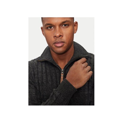 INDICODE Sweter Rufus 35-026 Szary Regular Fit XXL MODIVO