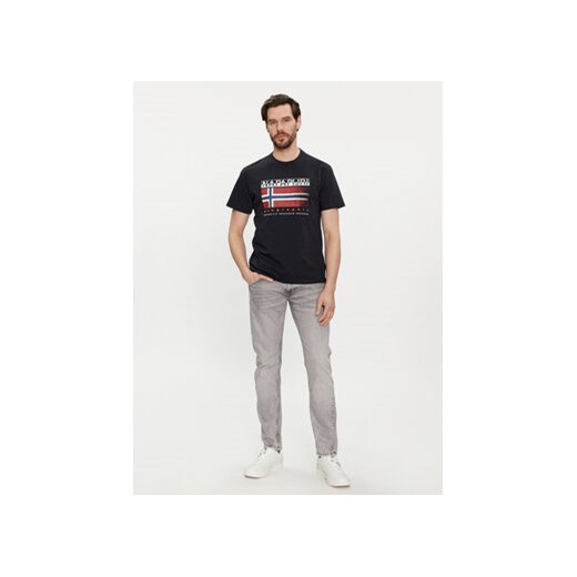 Napapijri T-Shirt S-Kreis NP0A4HQR Czarny Regular Fit Napapijri M MODIVO