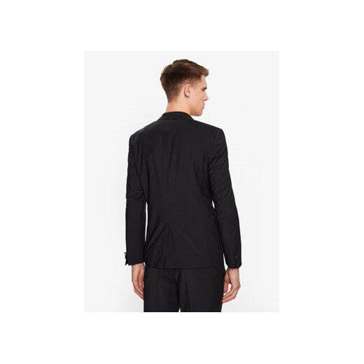 Hugo Marynarka 50476333 Czarny Extra Slim Fit 48 MODIVO