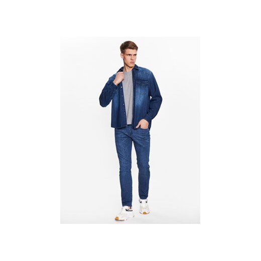 Boss Koszula jeansowa 50489489 Granatowy Relaxed Fit S MODIVO