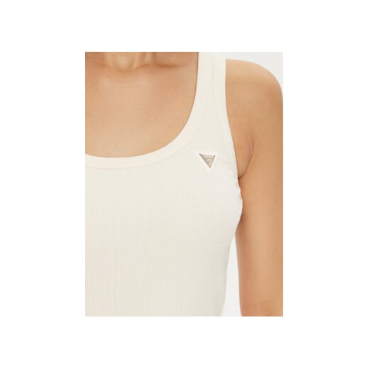 Guess Top V4YP06 K8RT2 Écru Regular Fit Guess XXS MODIVO