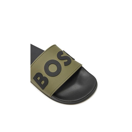 Boss Klapki Kirk Slid rblg N 50498241 Zielony 42 MODIVO