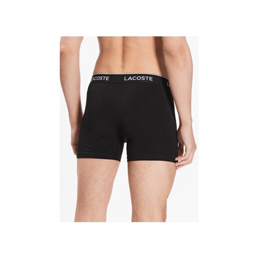 Lacoste Komplet 3 par bokserek 6H3420 Czarny Regular Fit Lacoste XL MODIVO