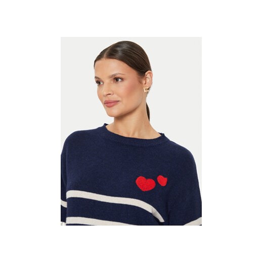 Kontatto Sweter 3M0169 Granatowy Regular Fit Kontatto one size MODIVO