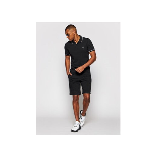 Calvin Klein Jeans Polo J30J315603 Czarny Slim Fit L MODIVO