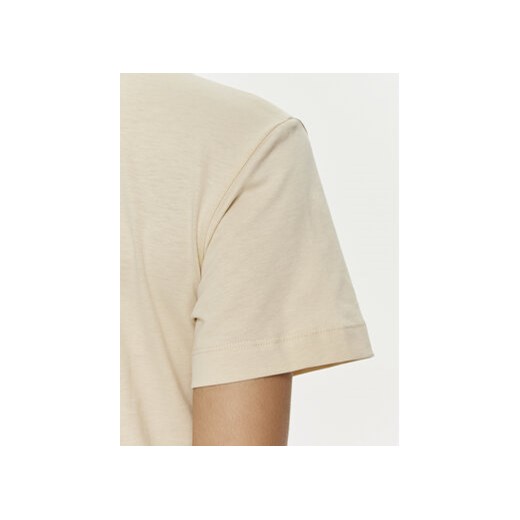 Calvin Klein T-Shirt Multi Logo K20K207215 Beżowy Regular Fit Calvin Klein XXS MODIVO