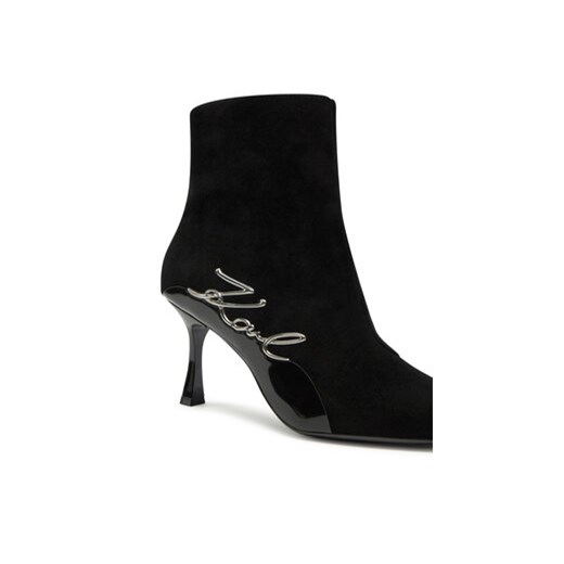 KARL LAGERFELD Botki KL32744 Czarny Karl Lagerfeld 37 MODIVO
