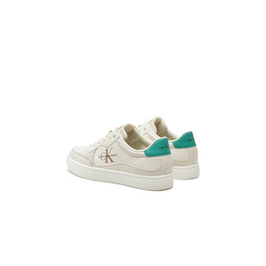 Calvin Klein Jeans Sneakersy Classic Cupsole Low Lth Ml YM0YM00885 Écru 42 MODIVO