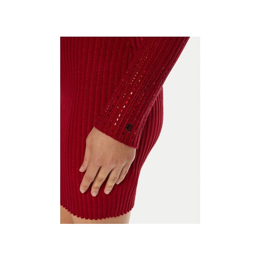 Guess Sukienka codzienna 170075 Czerwony Classic Fit Guess XL MODIVO