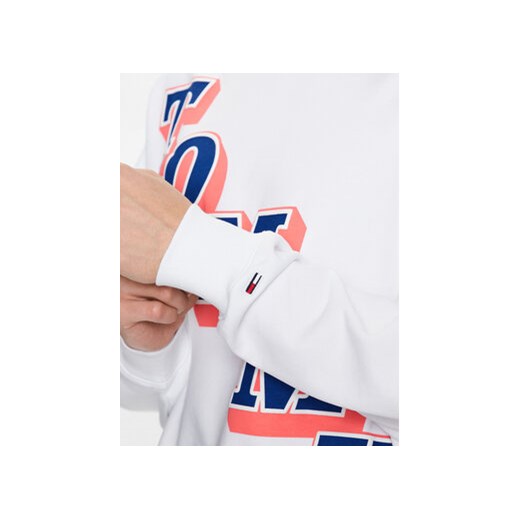 Tommy Jeans Bluza Boxy College DM0DM16379 Biały Boxy Fit Tommy Jeans XL MODIVO