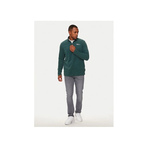 Jack Wolfskin Polar Taunus 1709522 Zielony Regular Fit ze sklepu MODIVO w kategorii Bluzy męskie - zdjęcie 176903563