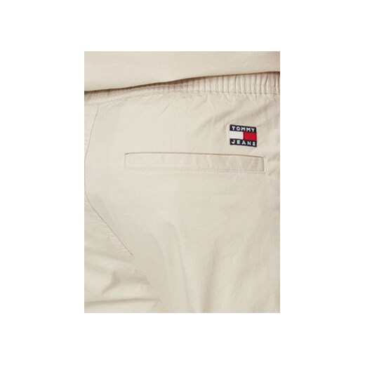 Tommy Jeans Joggery Austin DM0DM19457 Beżowy Regular Fit Tommy Jeans XXL MODIVO