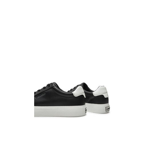 Calvin Klein Sneakersy Vulc Lace Up Texture Fox - Lth HW0HW02439 Czarny Calvin Klein 41 MODIVO