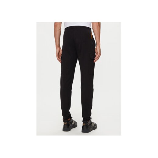 EA7 Emporio Armani Spodnie dresowe 8NPP67 PJVRZ 0208 Czarny Regular Fit S MODIVO