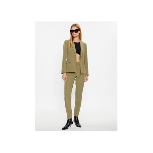 Bruuns Bazaar Spodnie materiałowe Rubysus BBW3165 Zielony Slim Fit Bruuns Bazaar 42 MODIVO