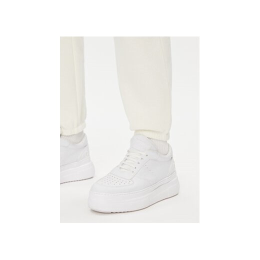 Vans Spodnie dresowe Comfycush Relaxed Sweatpant VN0A7ROXFS81 Écru Relaxed Fit Vans M MODIVO