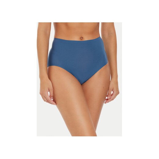 Chantelle Figi klasyczne z wysokim stanem Soft Stretch C26470 Niebieski ze sklepu MODIVO w kategorii Majtki damskie - zdjęcie 176907213
