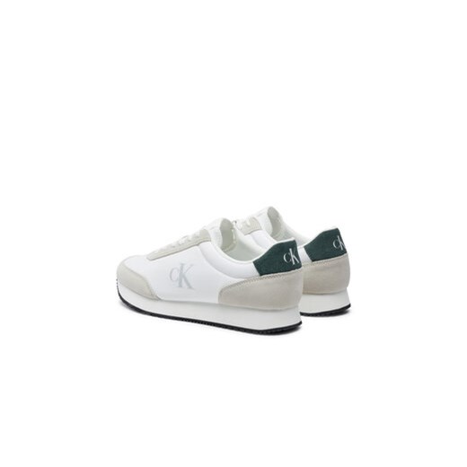 Calvin Klein Jeans Sneakersy Retro Runner YM0YM01119 Écru 45 MODIVO