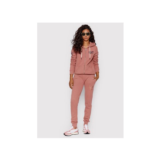 Superdry Spodnie dresowe Script Style W7010615A Różowy Regular Fit Superdry 44 MODIVO