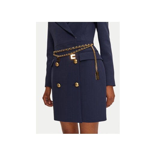 Elisabetta Franchi Sukienka koktajlowa AB-657-46E3-V650 Granatowy Regular Fit Elisabetta Franchi 42 MODIVO