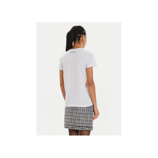 KARL LAGERFELD T-Shirt 246W1715 Biały Regular Fit Karl Lagerfeld S MODIVO