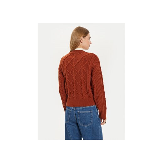 Wrangler Sweter 112356473 Brązowy Regular Fit Wrangler XS MODIVO