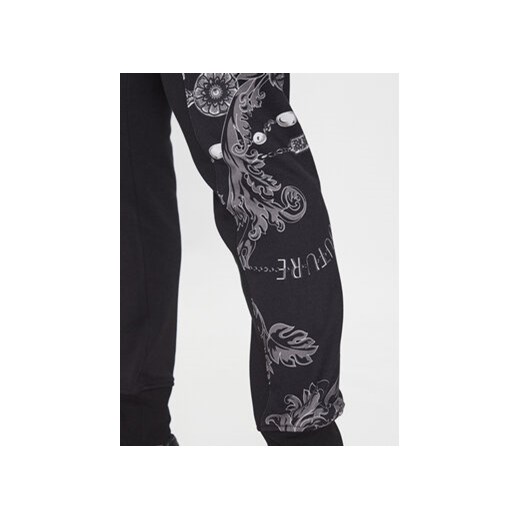 Versace Jeans Couture Spodnie dresowe 75GAA3C0 Czarny Regular Fit M MODIVO