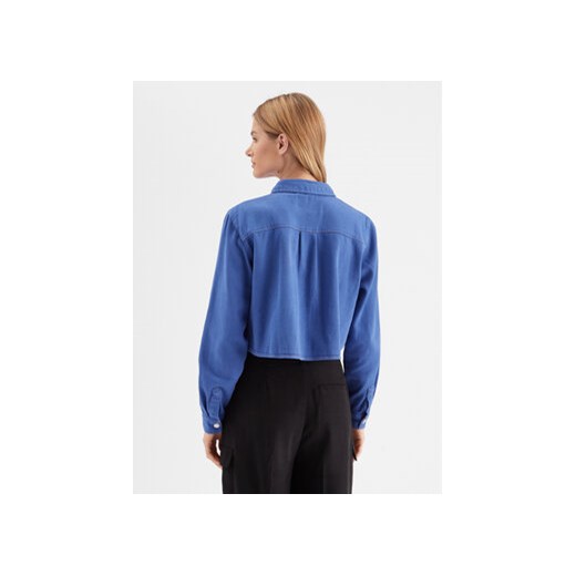 Noisy May Koszula jeansowa Maddy 27023614 Niebieski Cropped Fit Noisy May M MODIVO