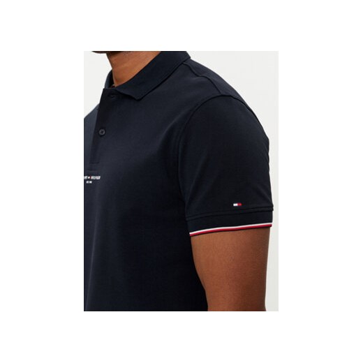 Tommy Hilfiger Polo Logo MW0MW34841 Granatowy Regular Fit Tommy Hilfiger S MODIVO