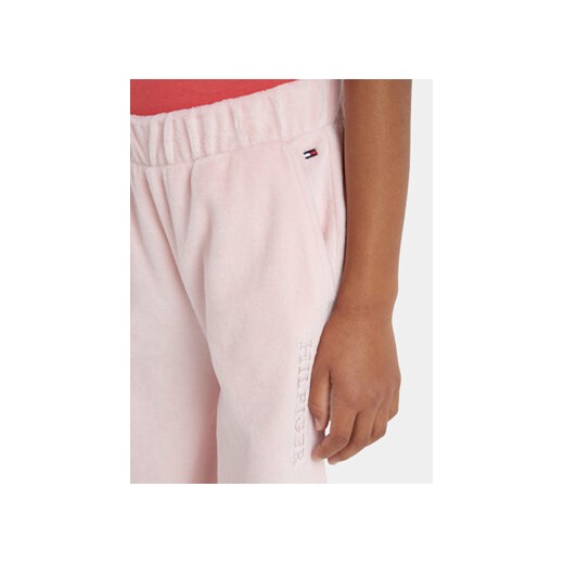 Tommy Hilfiger Spodnie dresowe KG0KG07409 M Różowy Wide Leg Tommy Hilfiger 7Y MODIVO