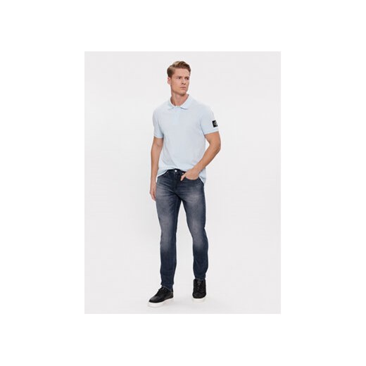 Calvin Klein Jeans Polo J30J323394 Niebieski Regular Fit S MODIVO