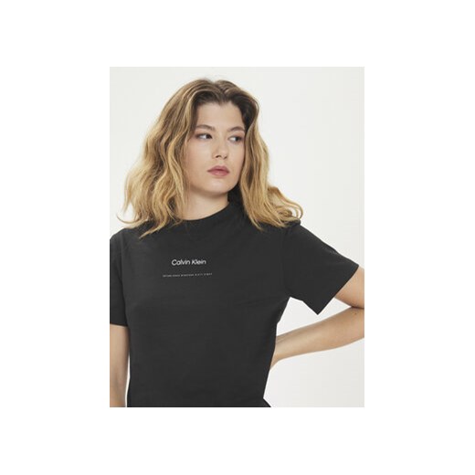 Calvin Klein T-Shirt Multi Logo K20K207215 Czarny Regular Fit Calvin Klein XS MODIVO
