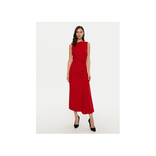 Imperial Sukienka koktajlowa AFATIKP Czerwony Slim Fit Imperial XL MODIVO