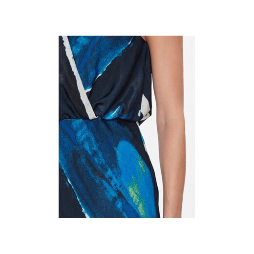 DKNY Sukienka letnia P3JBVV06 Kolorowy Regular Fit 40 MODIVO
