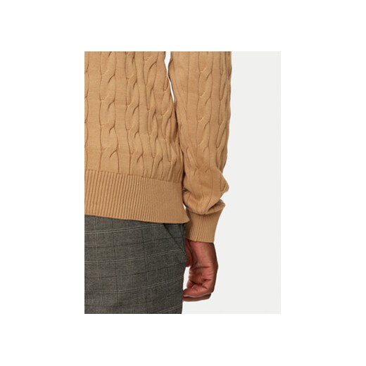 Tommy Hilfiger Sweter Classic MW0MW36532 Beżowy Regular Fit Tommy Hilfiger XXL MODIVO