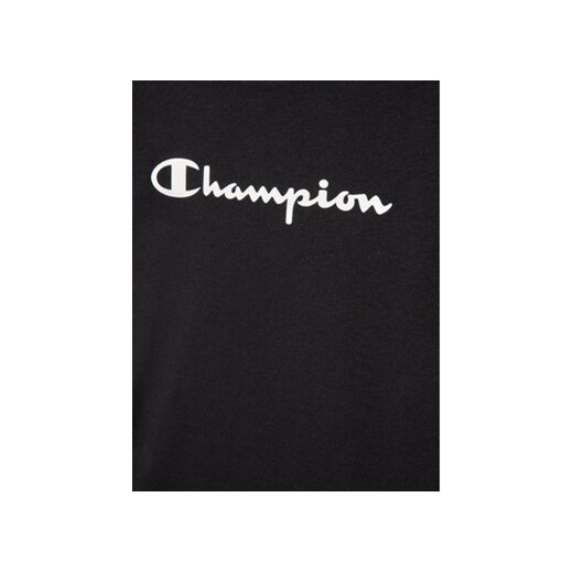 Champion T-Shirt Contrast Script Logo 404541 Czarny Regular Fit Champion 126_131 MODIVO