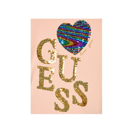 Guess T-Shirt J3GI04 K6YW1 Pomarańczowy Regular Fit Guess 14Y MODIVO