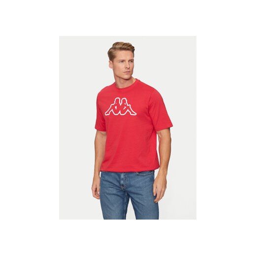 Kappa T-Shirt Logo Korpo Cromen 303HZ70 Czerwony Regular Fit Kappa M MODIVO