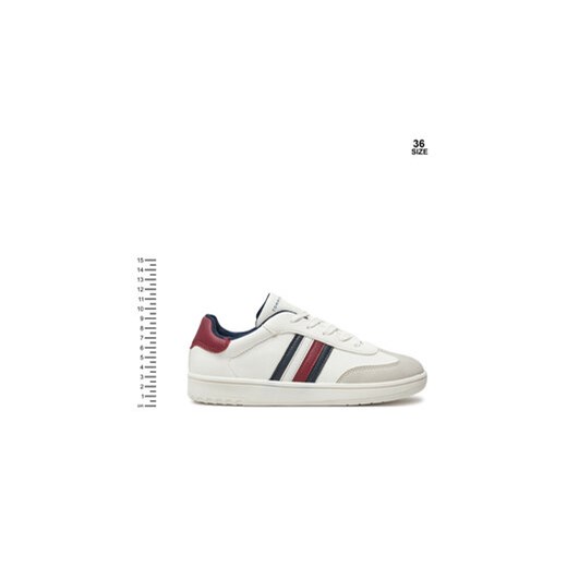 Tommy Hilfiger Sneakersy Stripes Low Cut Lace-Up Sneaker T3X9-33645-1269 Biały Tommy Hilfiger 40 MODIVO
