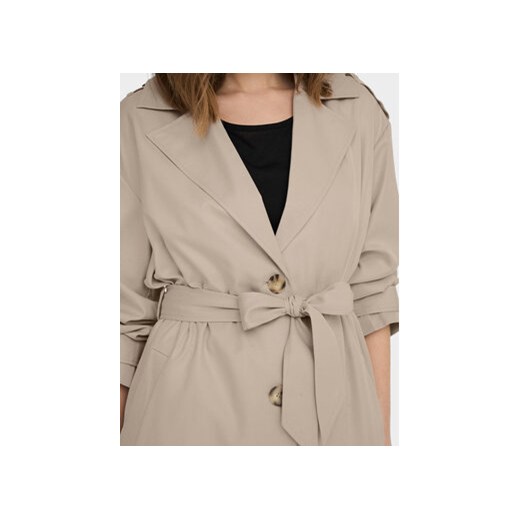 ONLY Trencz 15217799 Beżowy Relaxed Fit M MODIVO